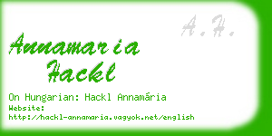 annamaria hackl business card